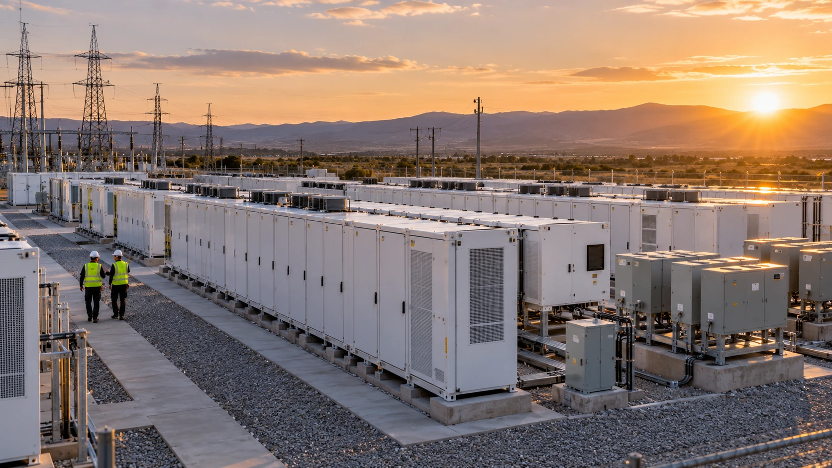 Illustration for ai batteries energy
