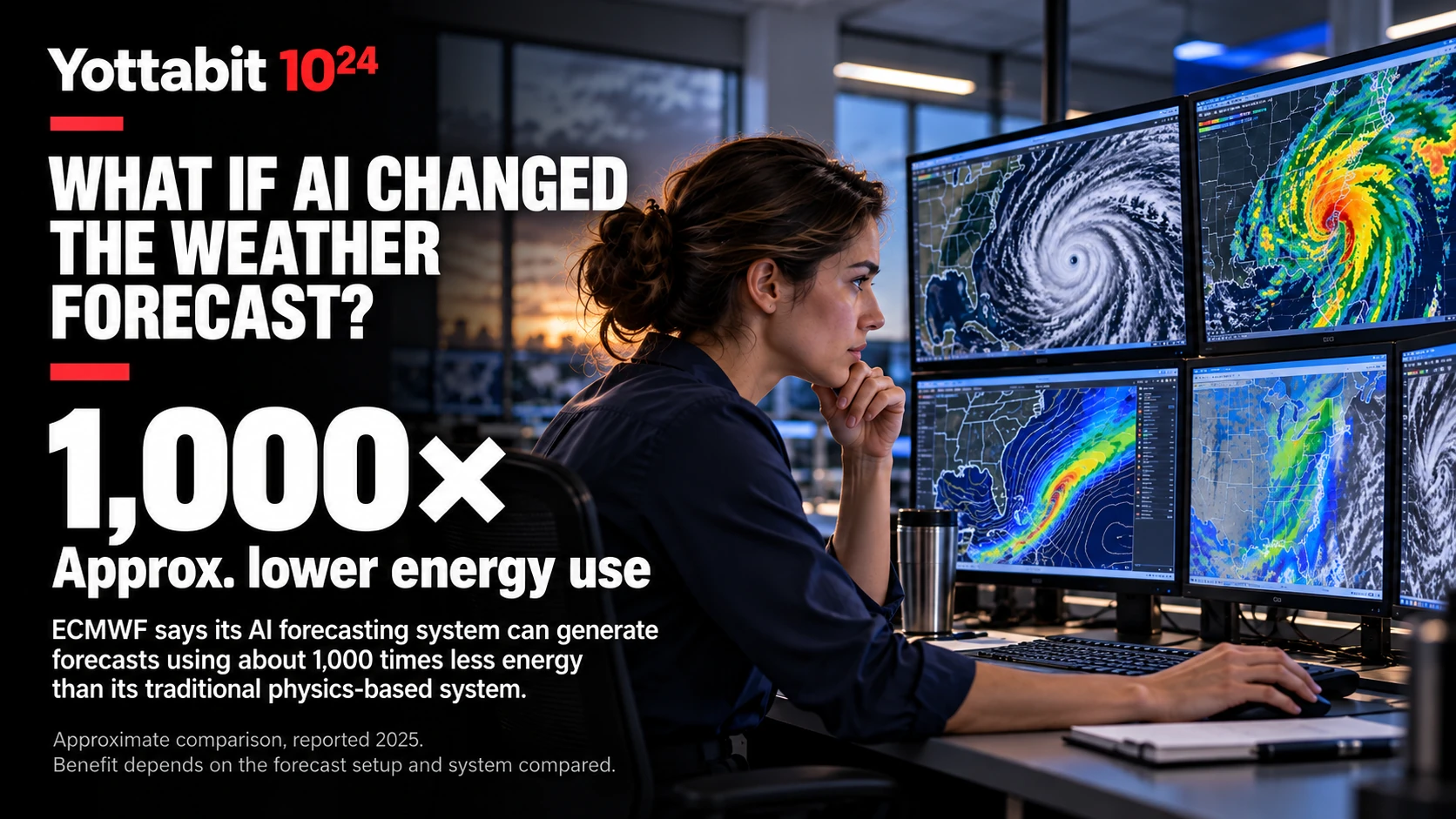 YottaBit visual summary for ai changes the weather forecast