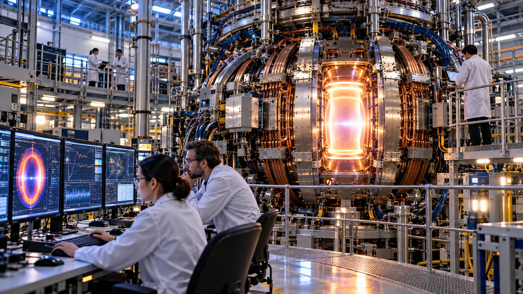 Illustration for ai helps control fusion experiments