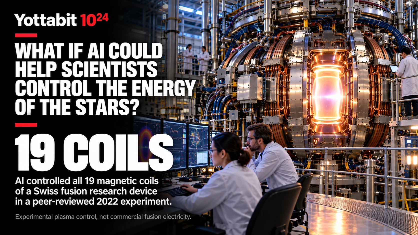 YottaBit visual summary for ai helps control fusion experiments