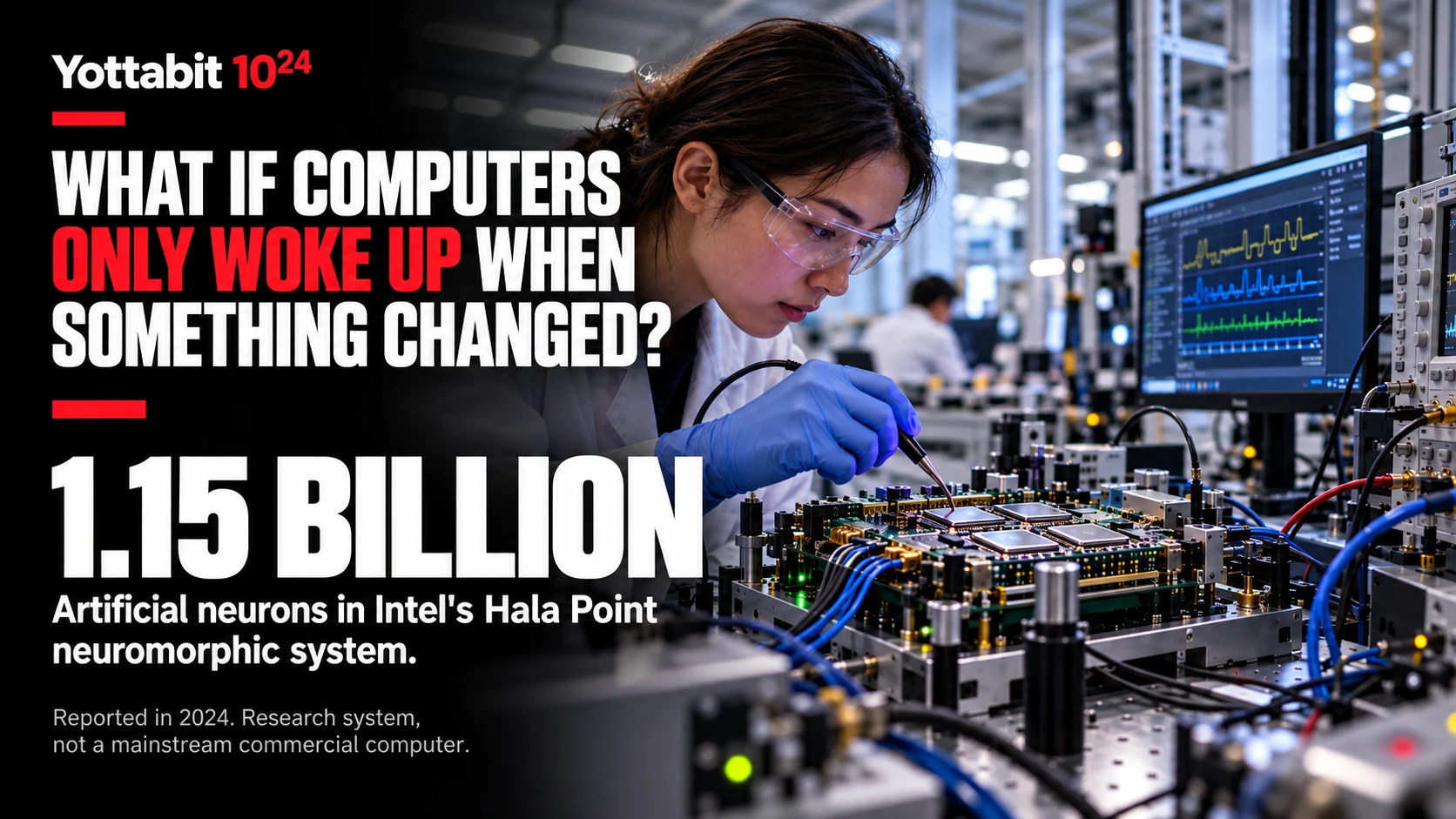 YottaBit visual summary for computers that work when something changes
