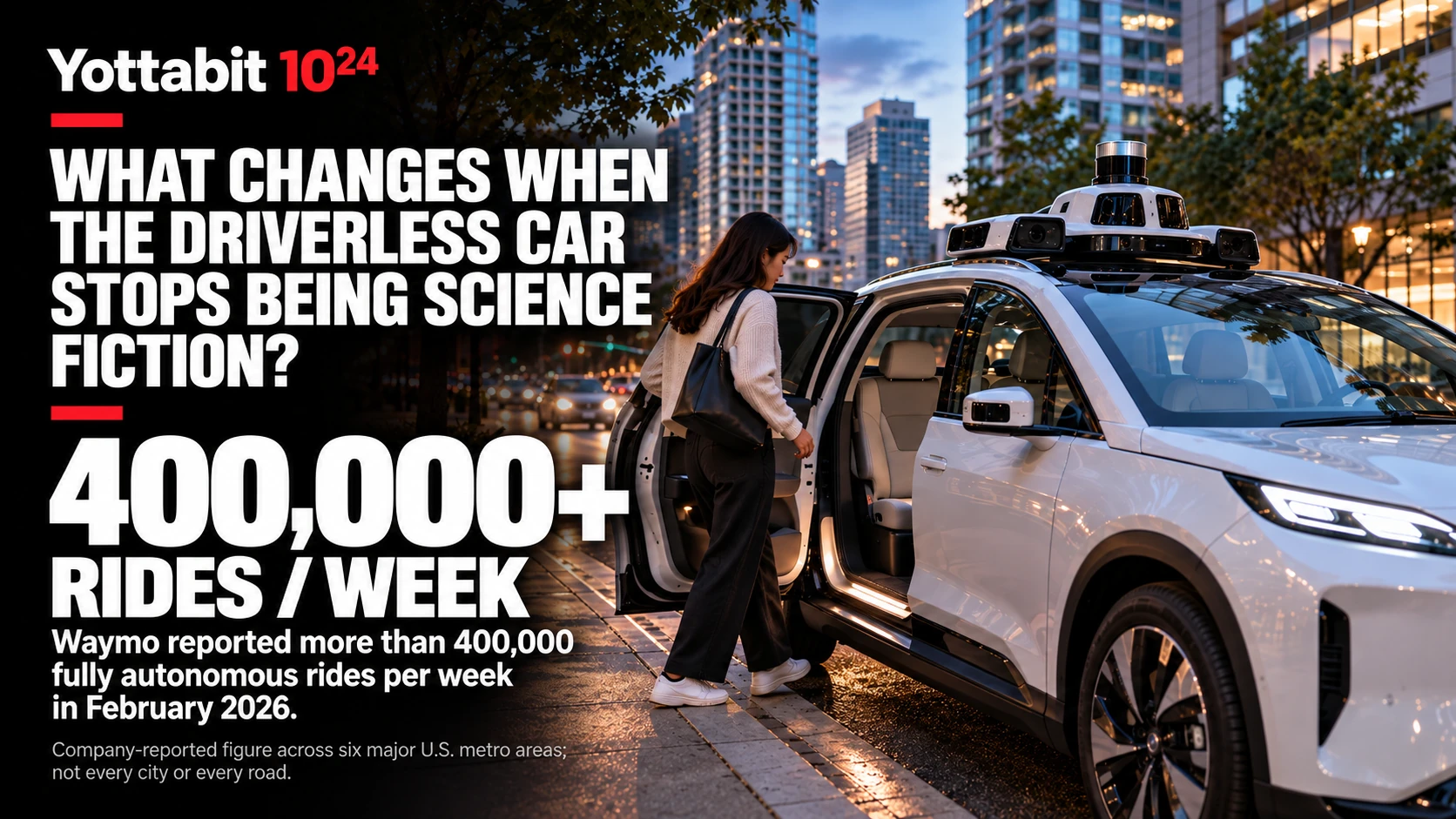 YottaBit visual summary for driverless rides become routine