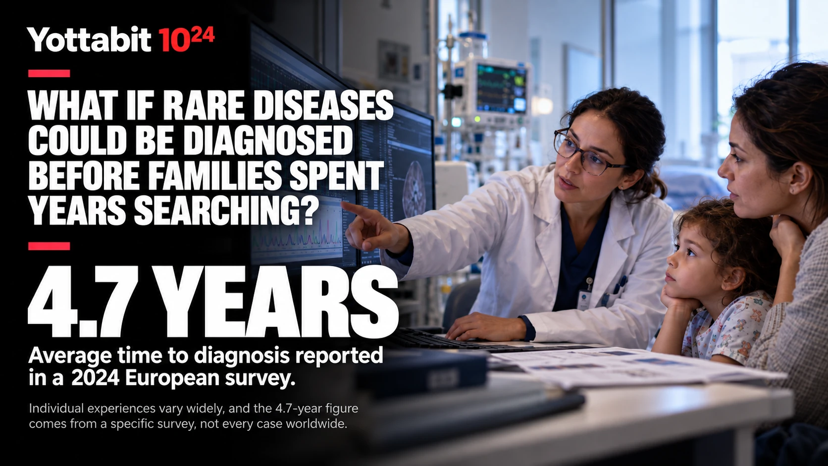 YottaBit visual summary for ending the rare disease diagnostic odyssey