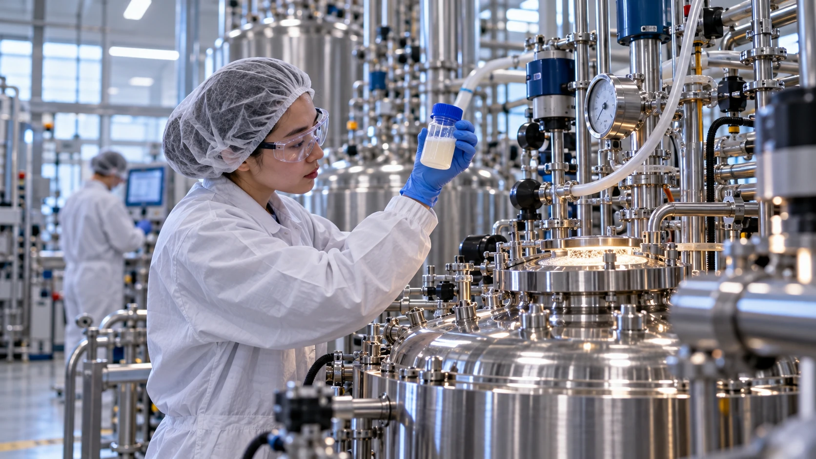 Illustration for manufacturing with living cells