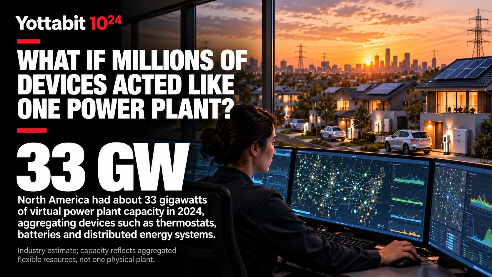 YottaBit visual summary for millions of devices one giant power plant