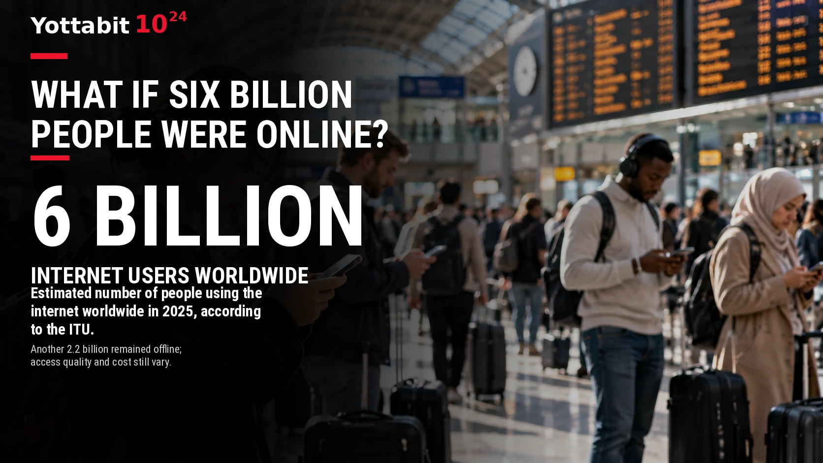 YottaBit visual summary for six billion online