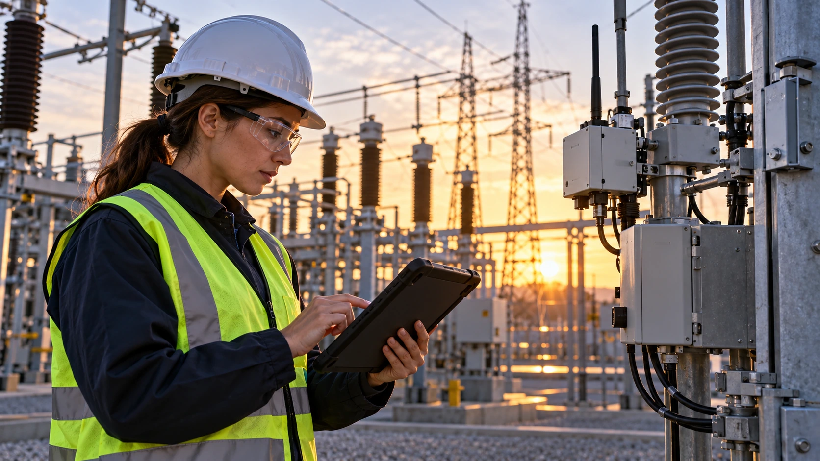 Illustration for the intelligent electricity grid