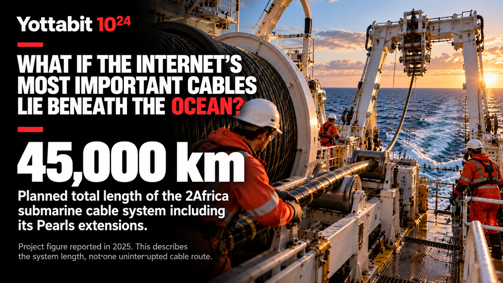 YottaBit visual summary for the internet beneath the ocean