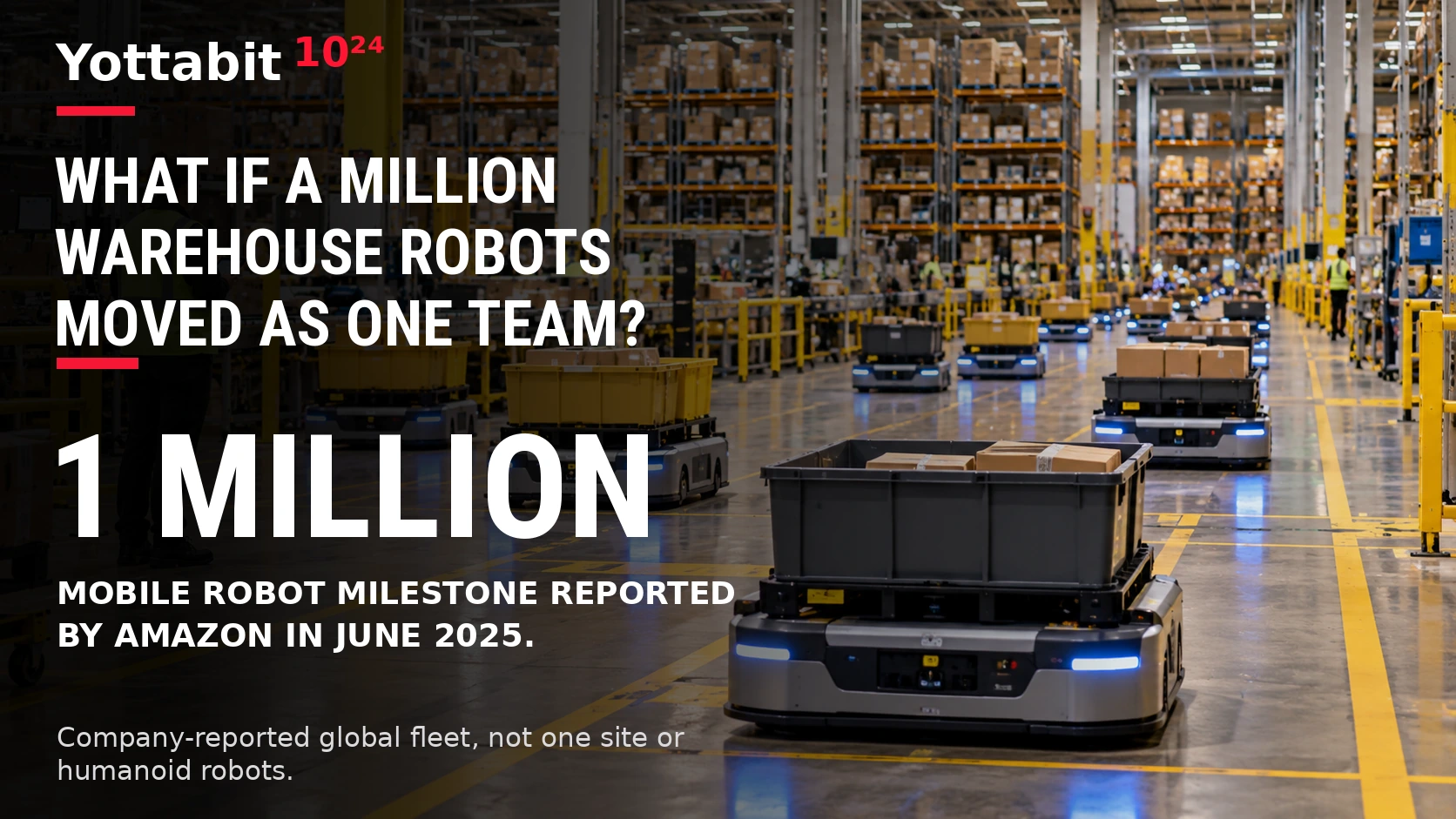 YottaBit visual summary for when robot fleets work as a team