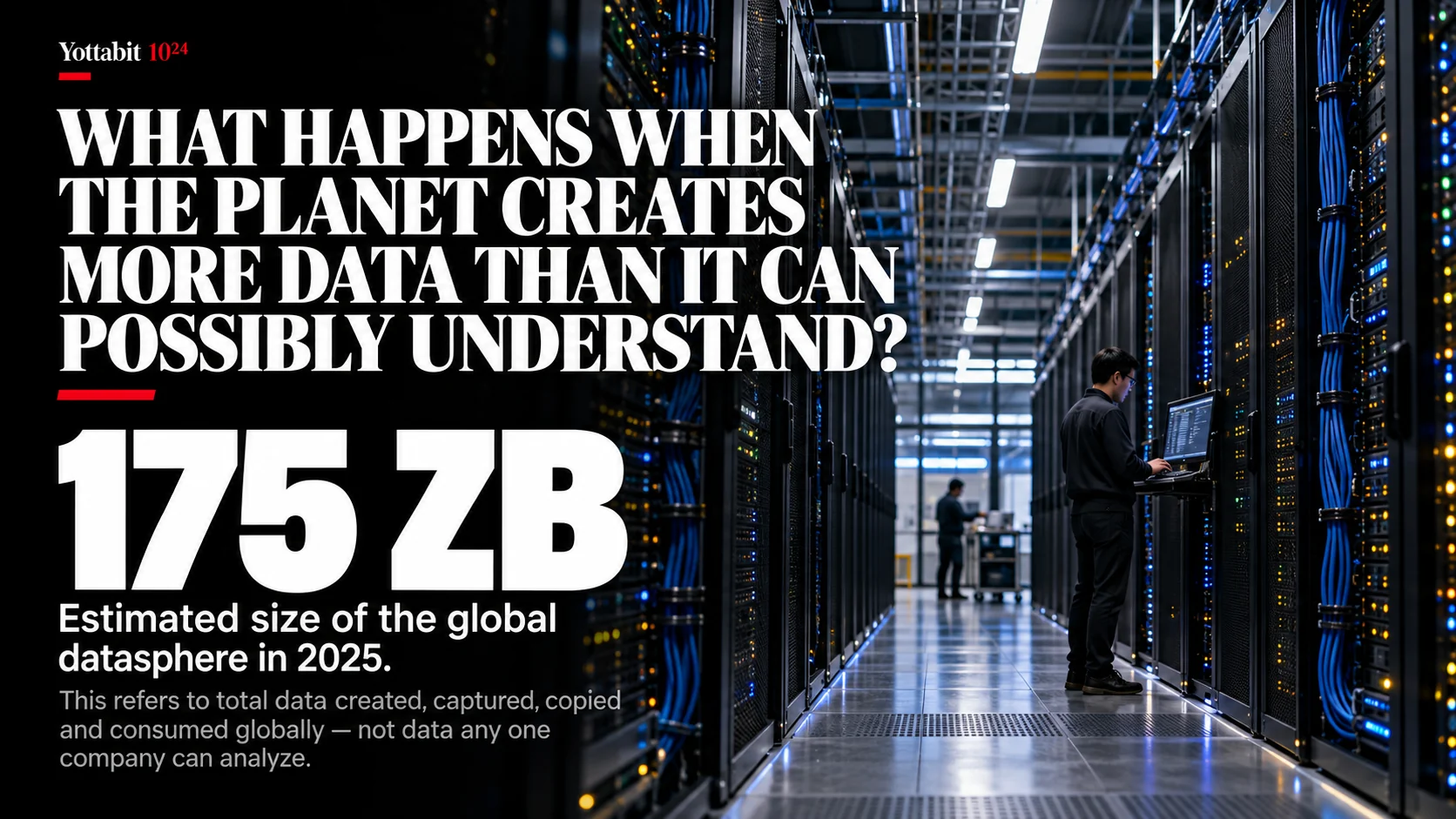 YottaBit visual summary for world of data searching for meaning